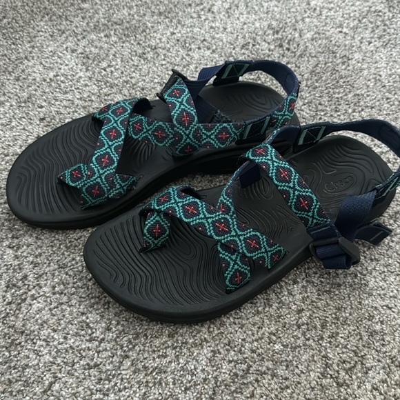 Chaco Women’s Zvolv 2 Sport Sandal, Mosaic Cobalt - Picture 2 of 5